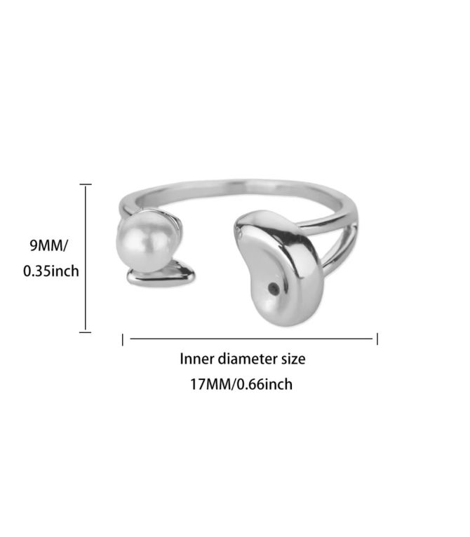 Anillo plata con perla