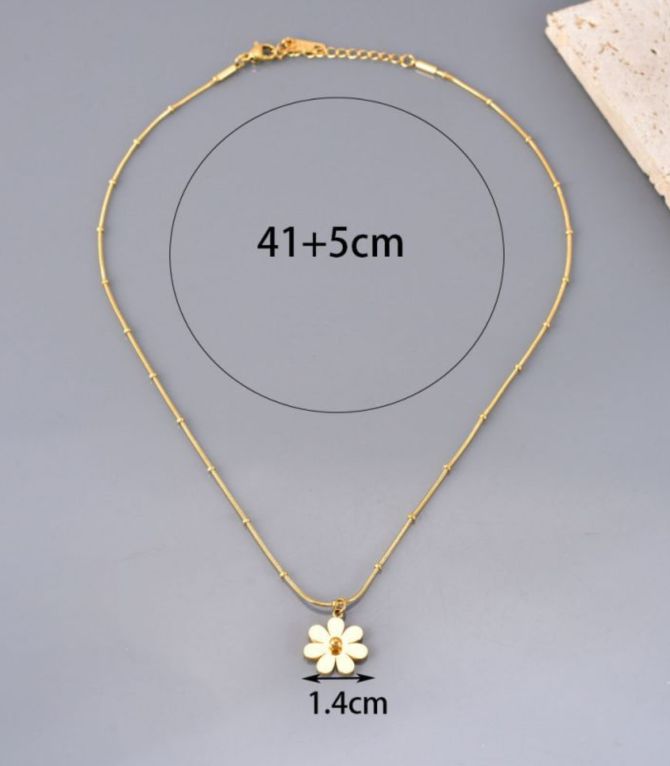 Collar gold flower