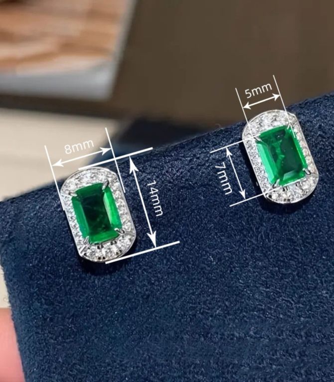 Aretes diamond green