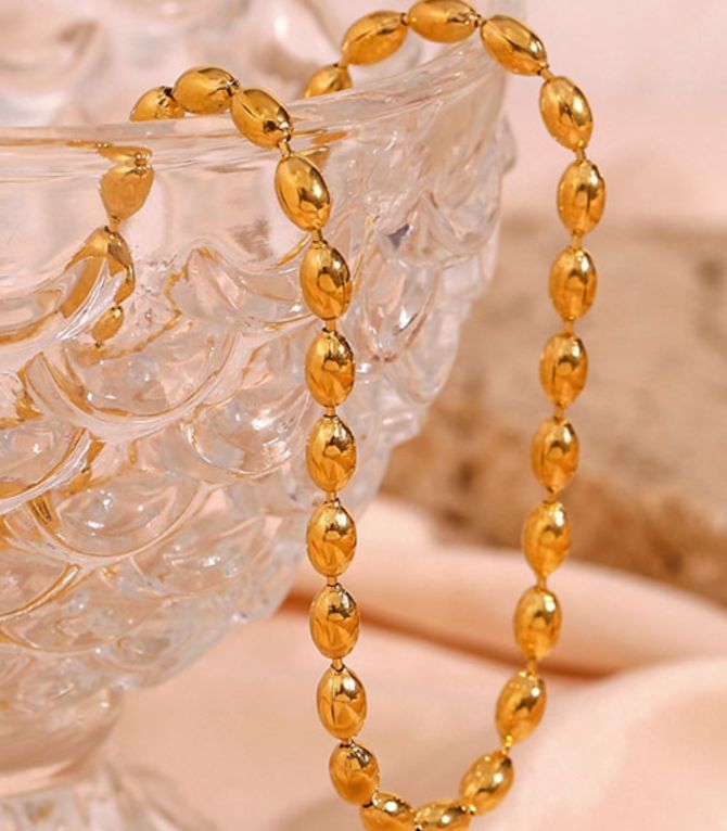 Collar oval bead