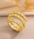 Anillo gold diamond snake