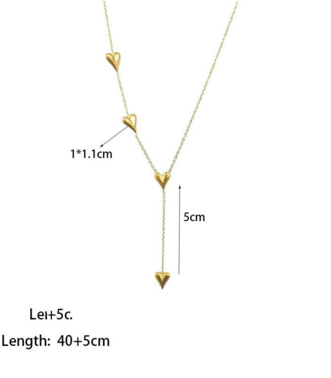 Collar heart tassel