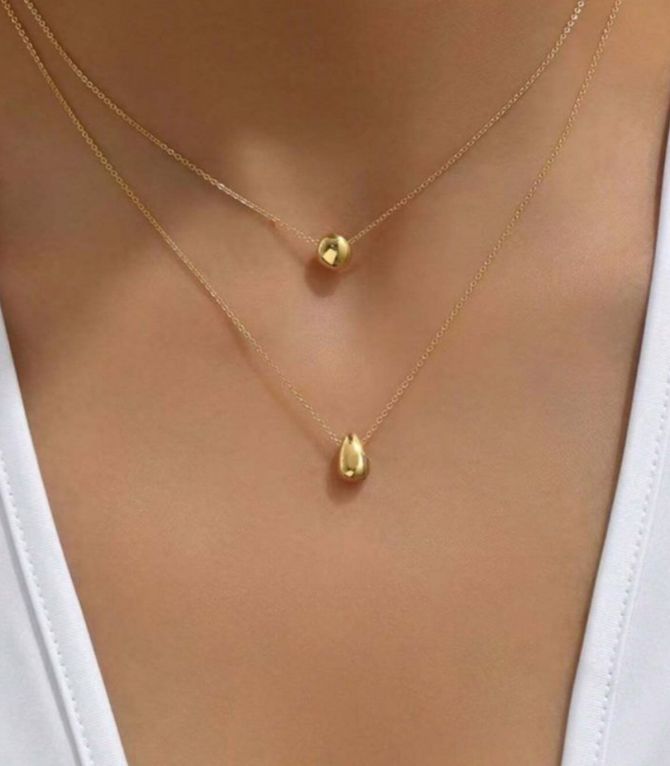 Collar gold double
