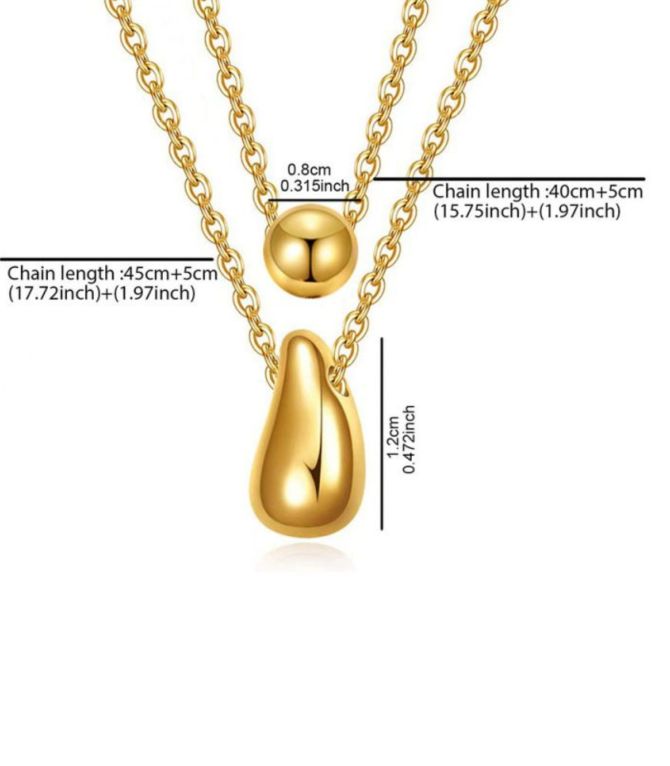 Collar gold double