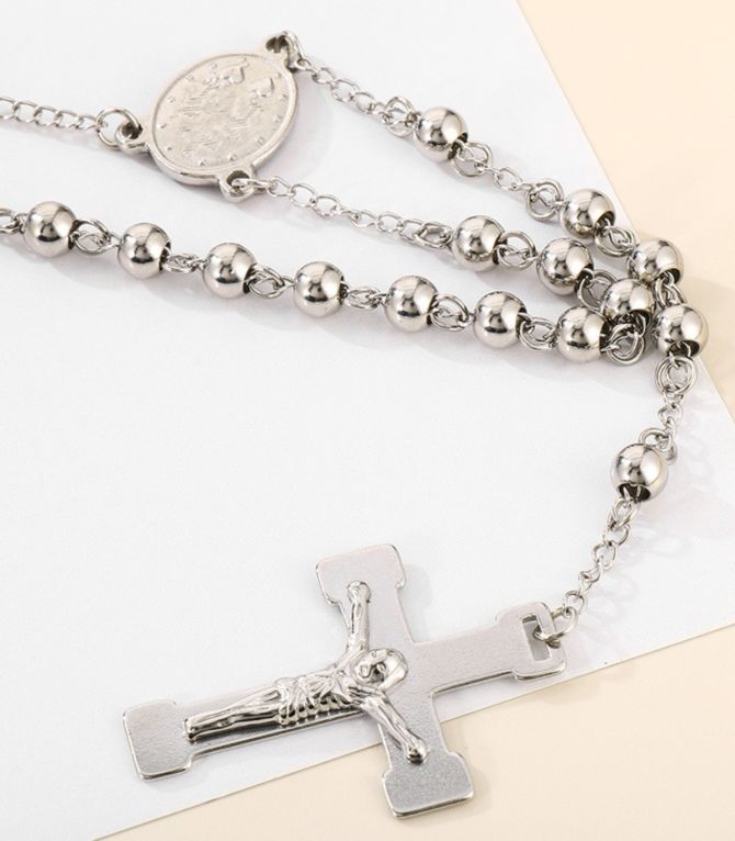 Collar plata cruz