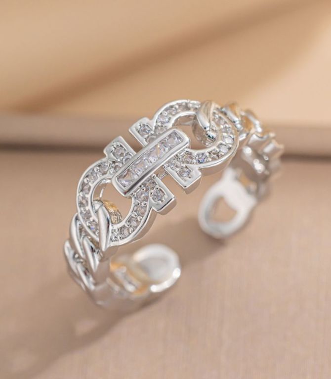 Anillo silver diamond