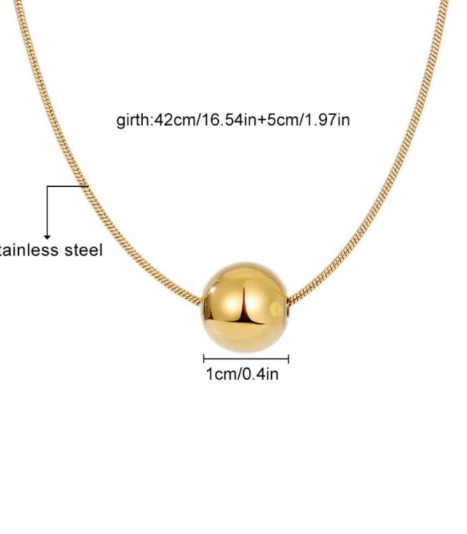 Collar gold bead