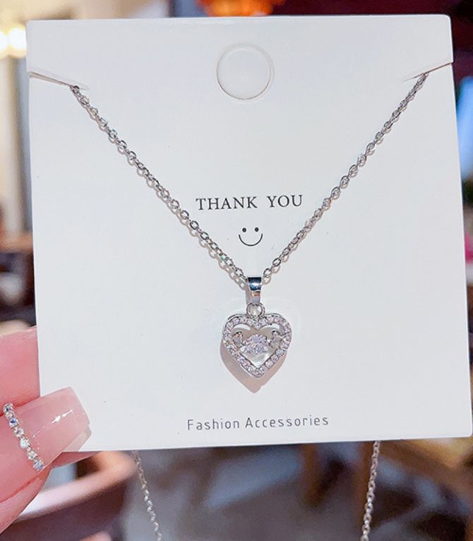 Collar diamond heart