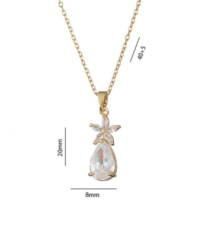 Collar zirconium flower