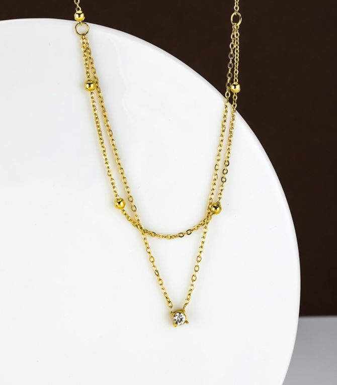 Collar diamond doble