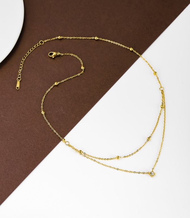 Collar diamond doble