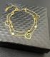 Brazalet gold heart
