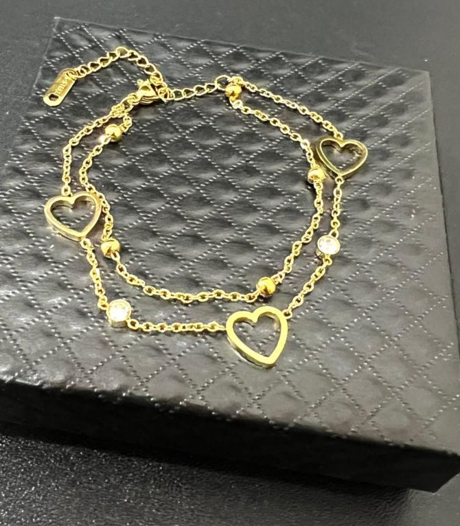 Brazalet gold heart