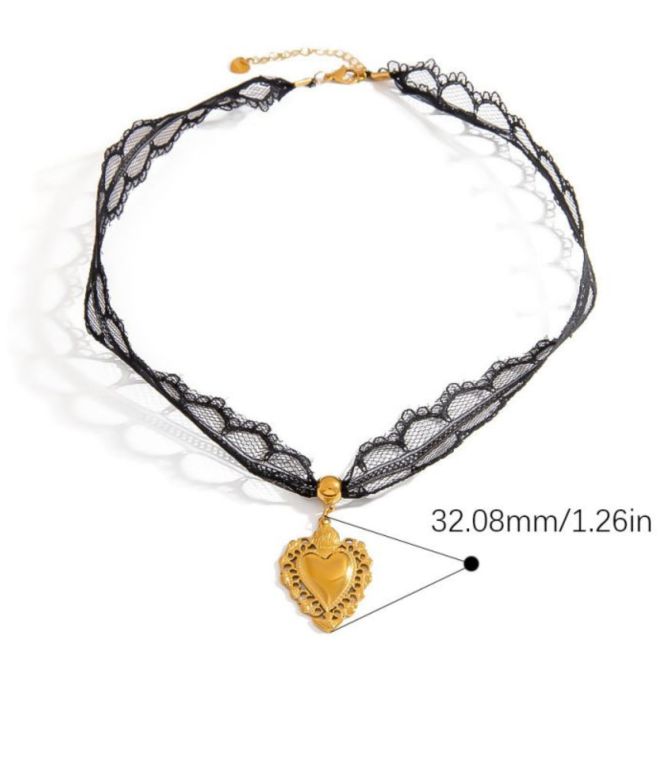Collar choker encaje