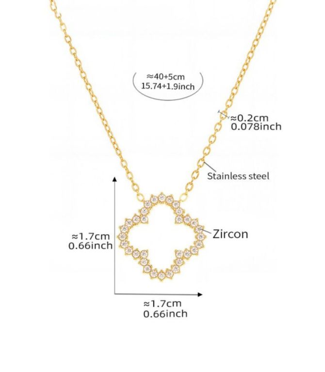 Collar diamond flower