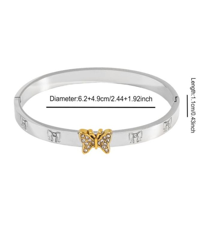 Brazalete mariposa bicolor