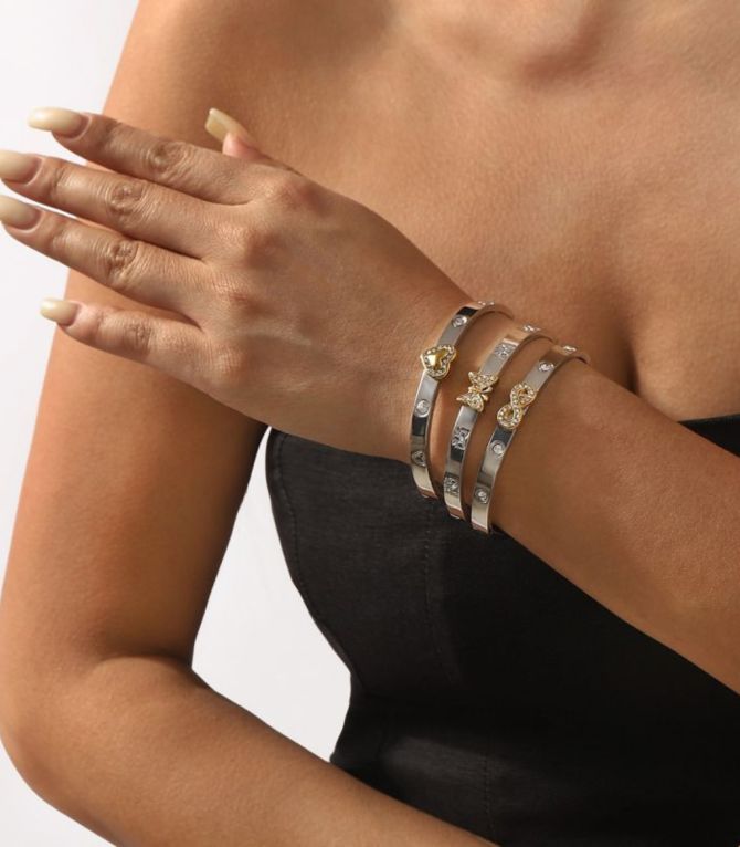 Brazalete mariposa bicolor