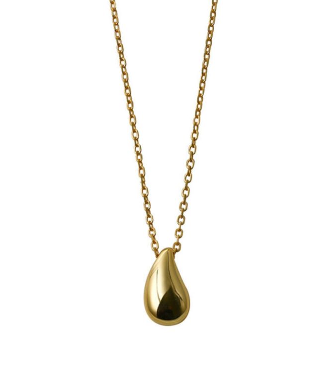 Collar gold teardrop