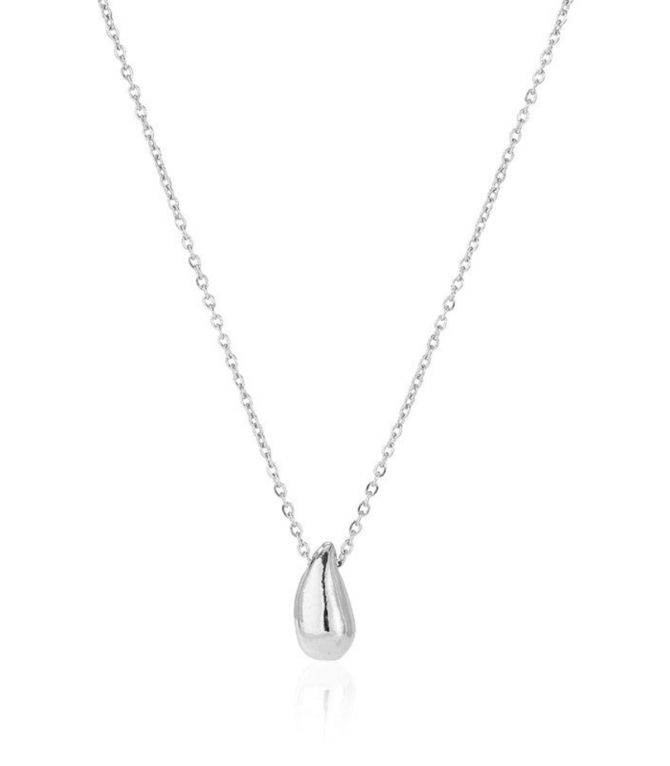 Collar silver teardrop