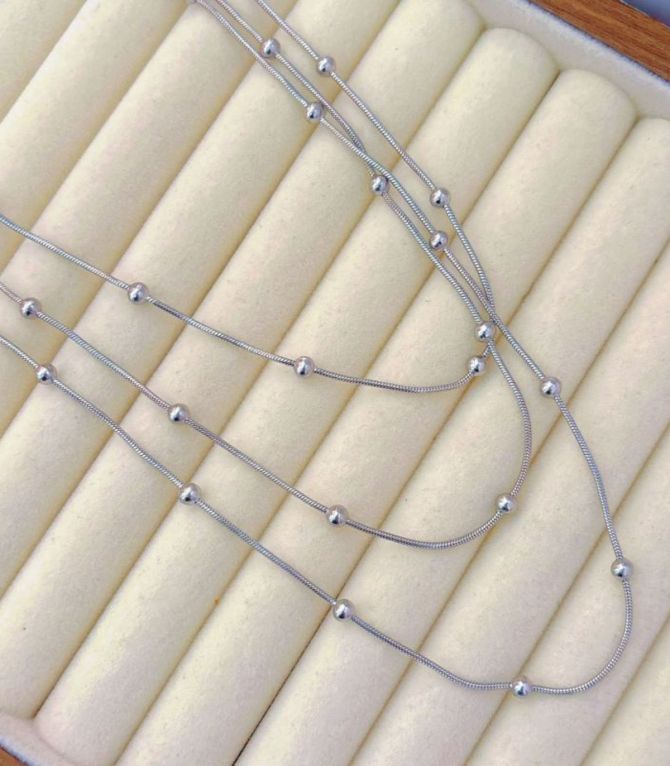 Collar silver threelayer
