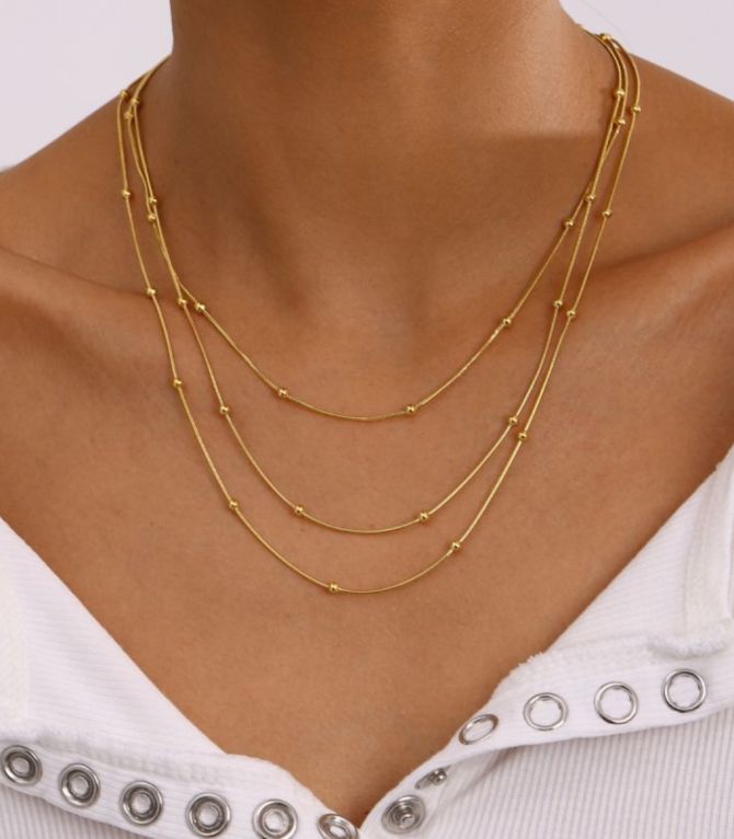 Collar gold threelayer