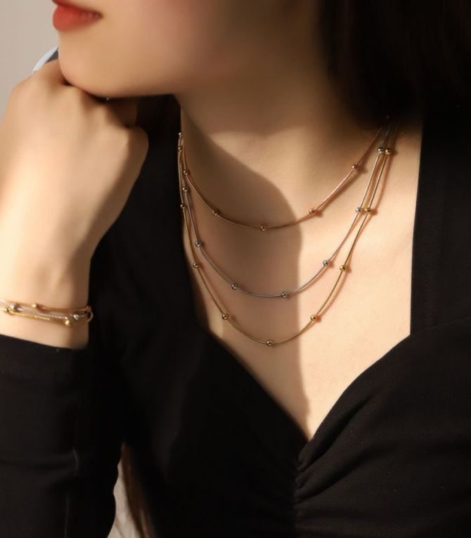 Collar gold threelayer