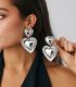 Aretes maxi alloy heart