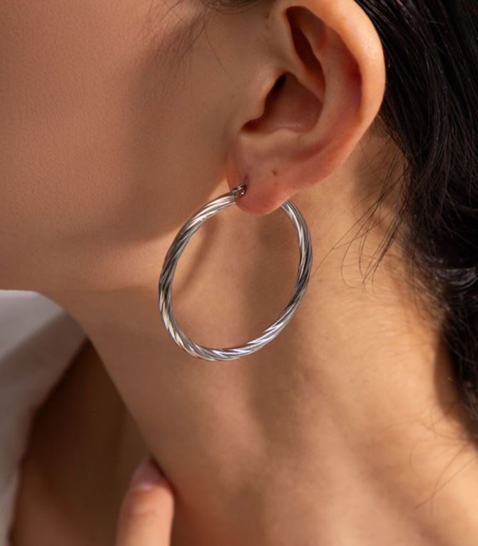 Aretes plata 3.6cm