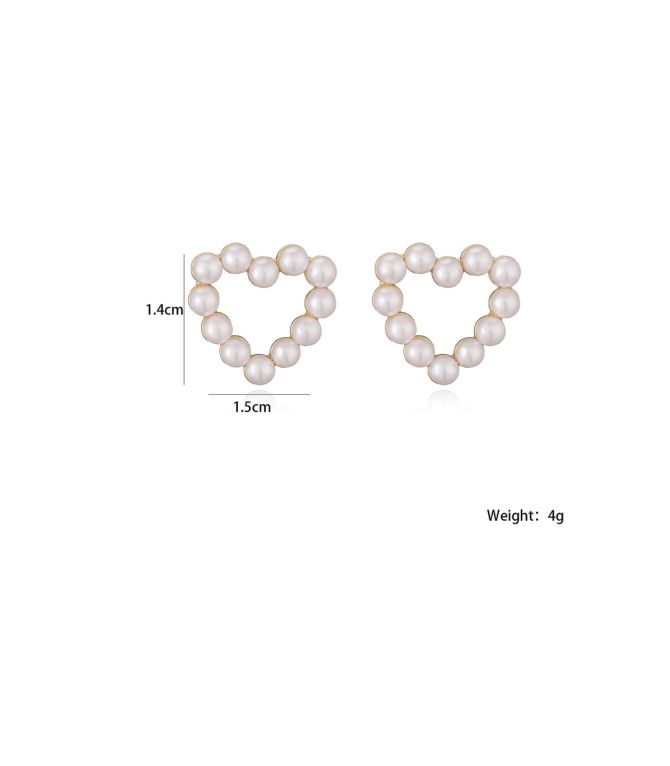 Aretes con perlas