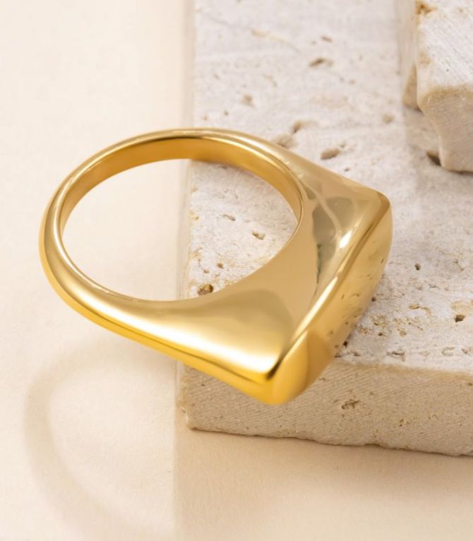 Anillo polished round 8