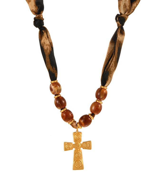 Collar leopard cruz