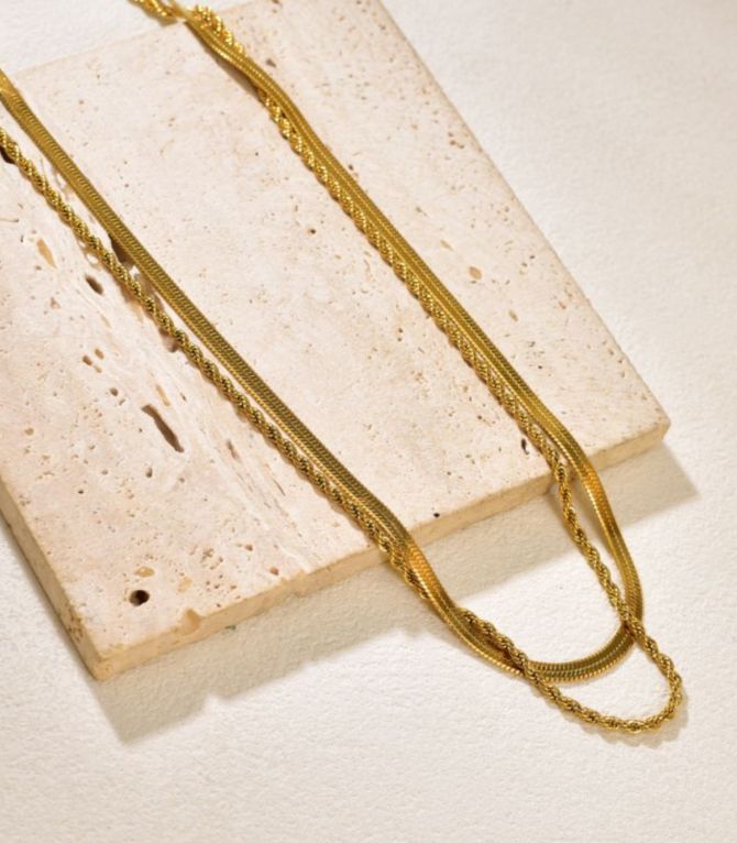 Collar snake bone doble