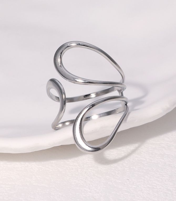 Anillo plata hollow