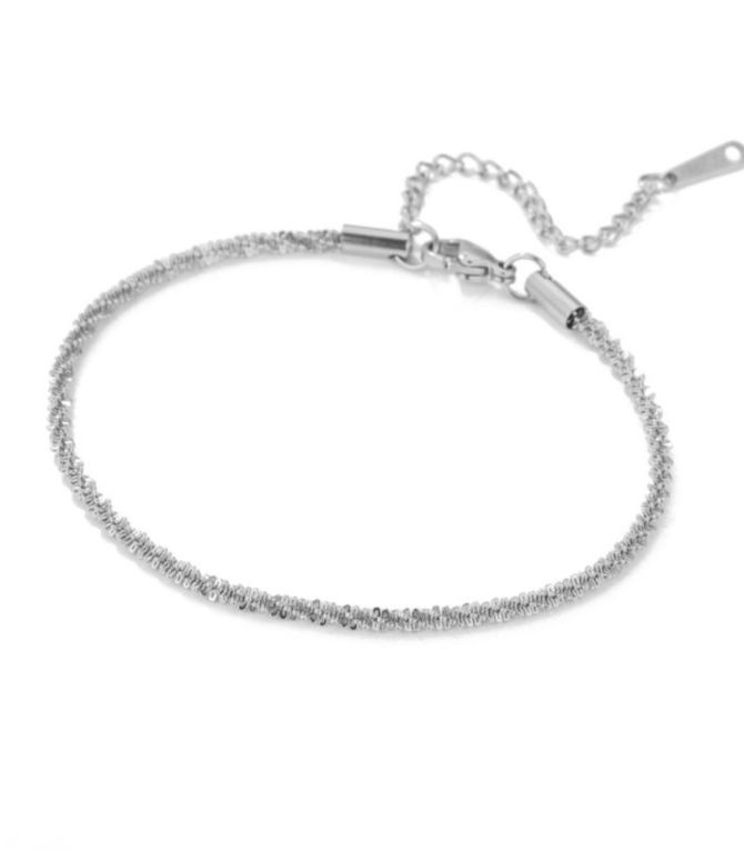Brazalete plata geométrico