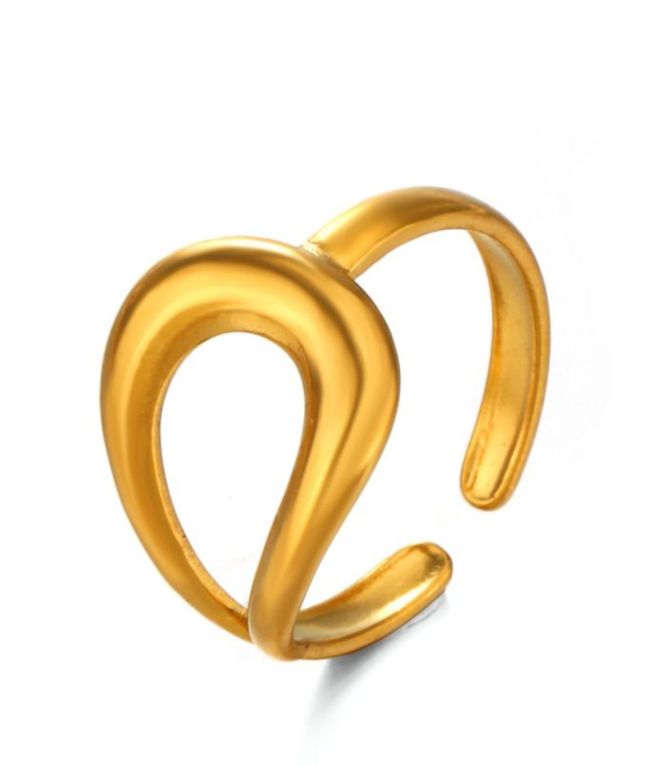 Anillos gold hollow