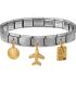 Brazalete plata charms plane