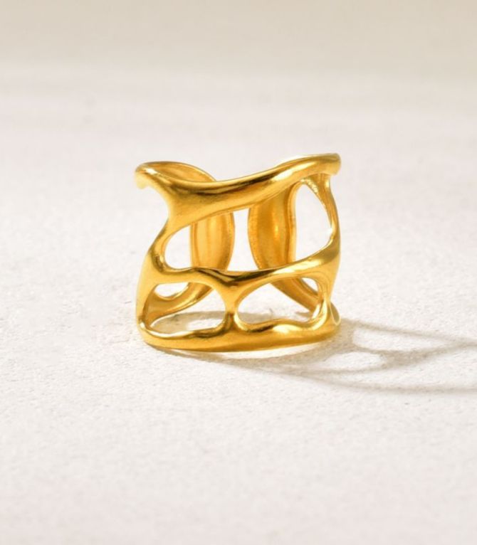 Anillo irregular hollow