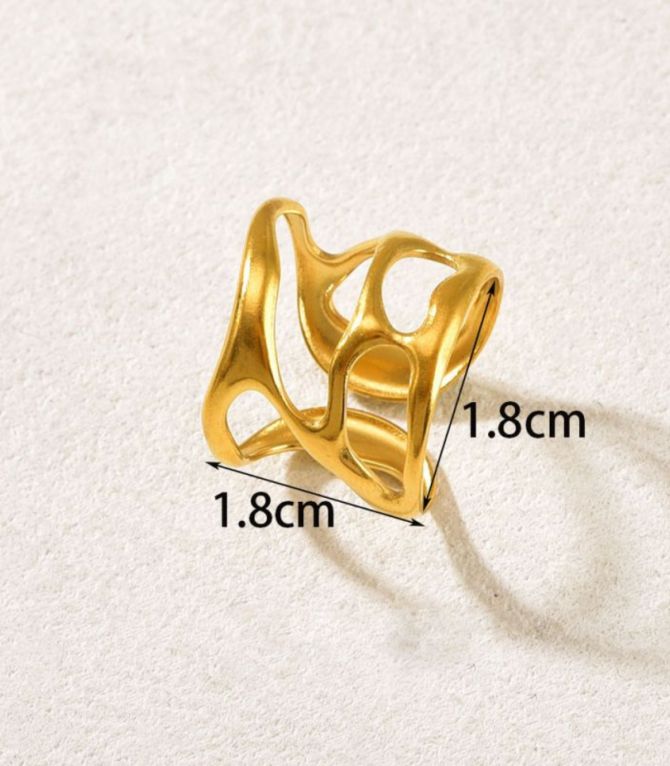 Anillo irregular hollow