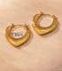 Aretes gold geometric