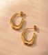 Aretes gold irregular