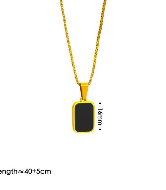 Collar black square