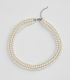 Collar triple con perlas