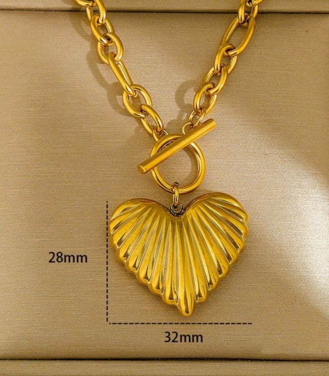 Collar buckle hollow heart