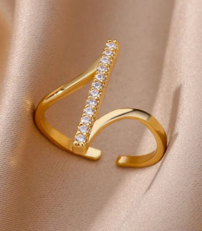 Anillo irregular diamond