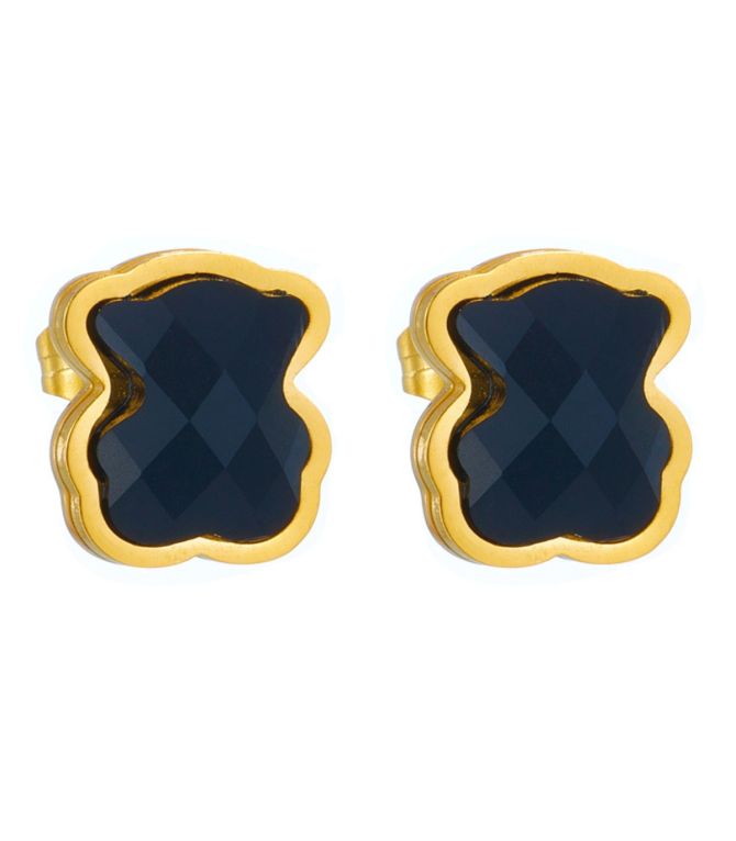 Aretes dorado oso