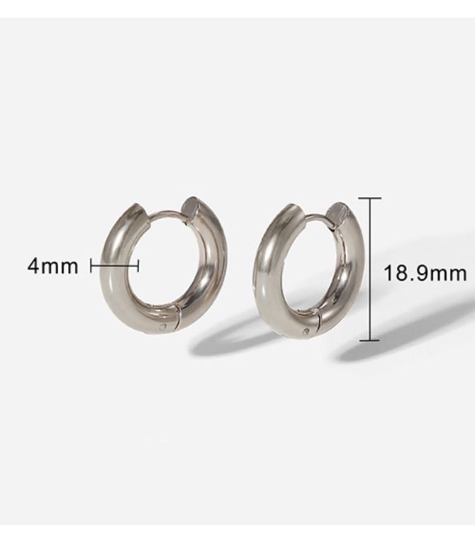 Aretes argolla plata