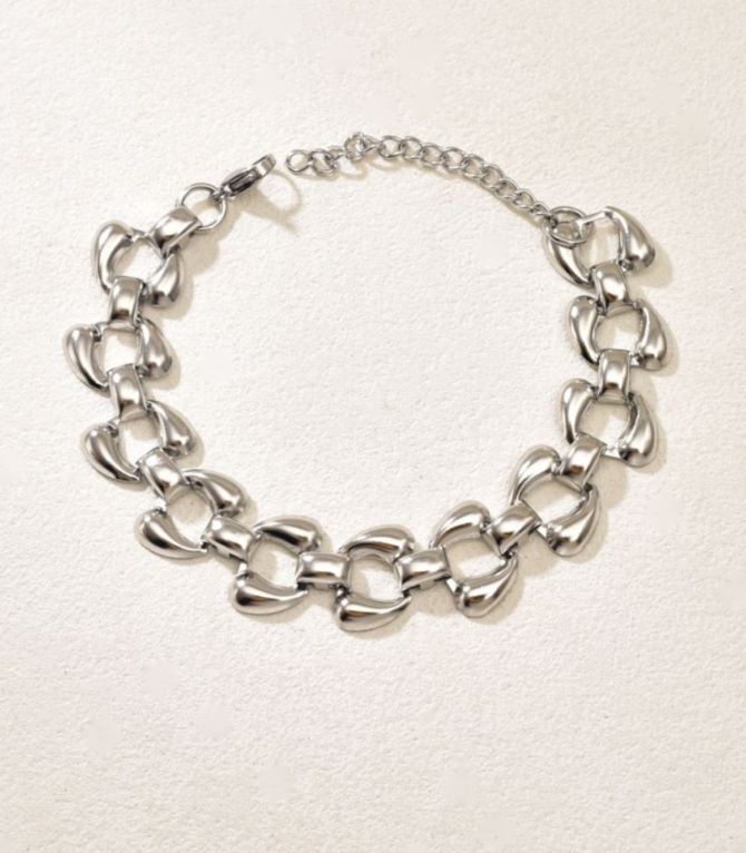 Brazalete plata teardrop