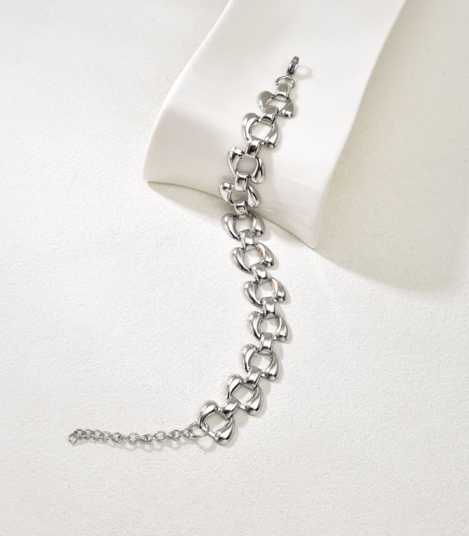 Brazalete plata teardrop