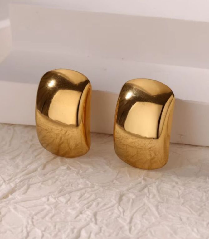 Aretes gold glossy