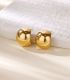 Aretes gold c shaped